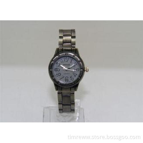 Zinc alloy bronze color Round Metal Wrist Watch SR626SW bat